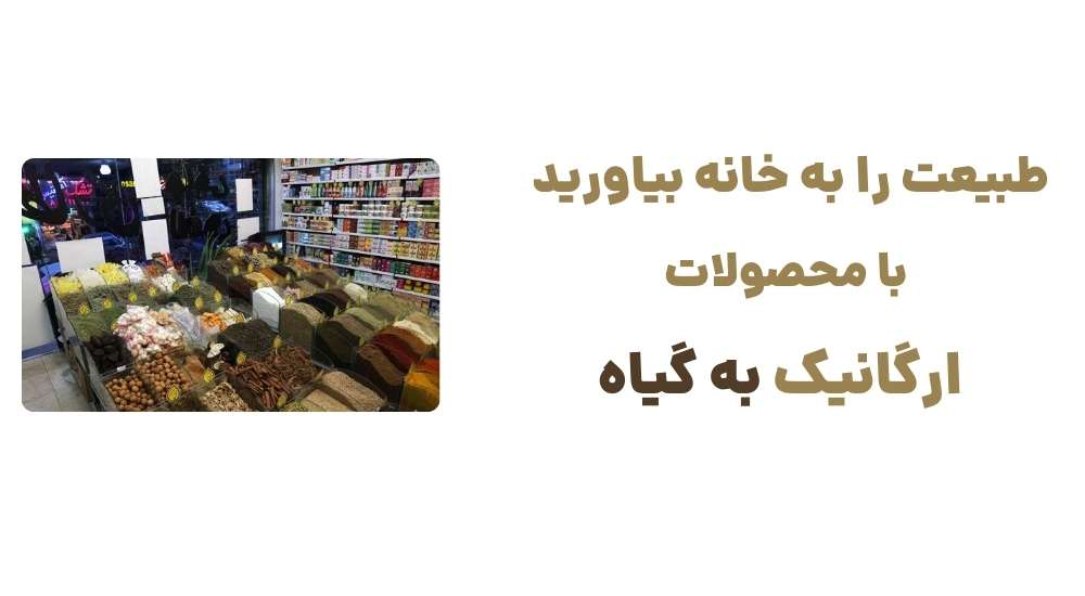 طبیعت را به خانه بیاورید با محصولات ارگانیک به گیاه